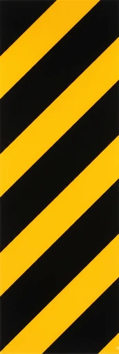Hazard marker (keep left, object on right) road sign