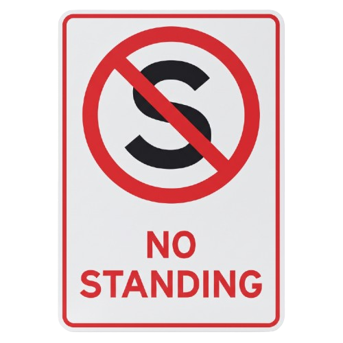 No standing road sign